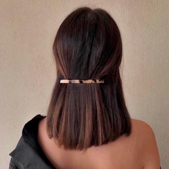 “Anna” Tortoise Shell Chic Hair Barrette Pin/Clip - Picture 1 of 6